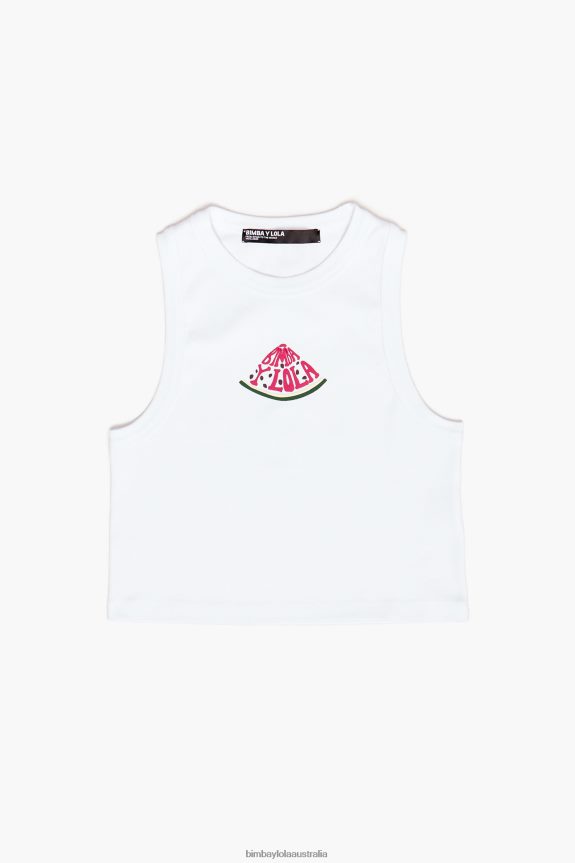 Clothing 4062VZ273 White Bimba Y Lola Watermelon Logo Top