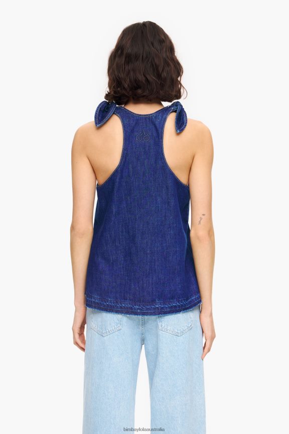 Clothing 4062VZ346 Blue Bimba Y Lola Dark Denim Top