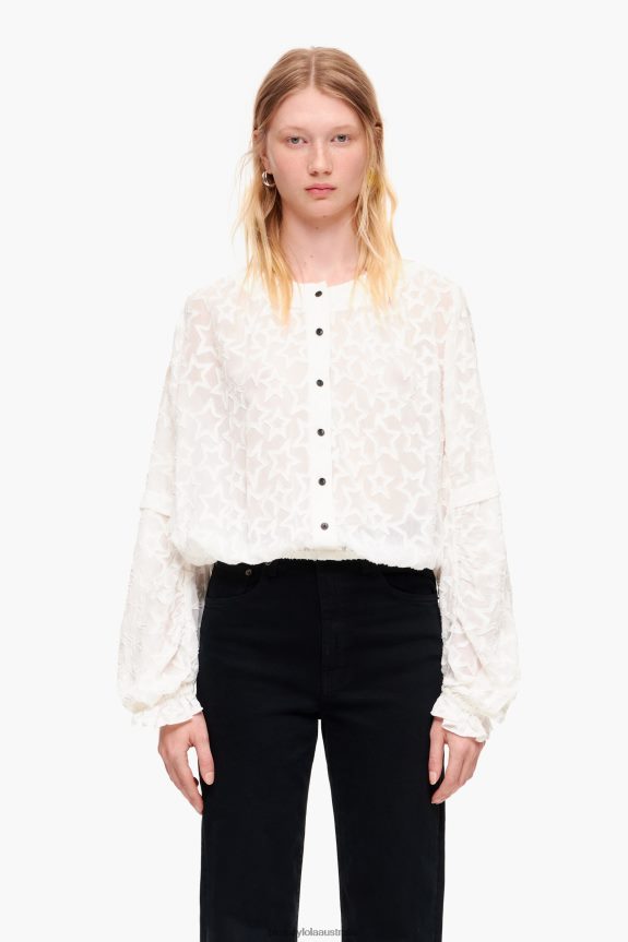 Clothing 4062VZ340 Star Bimba Y Lola Jacquard Cropped Blouse