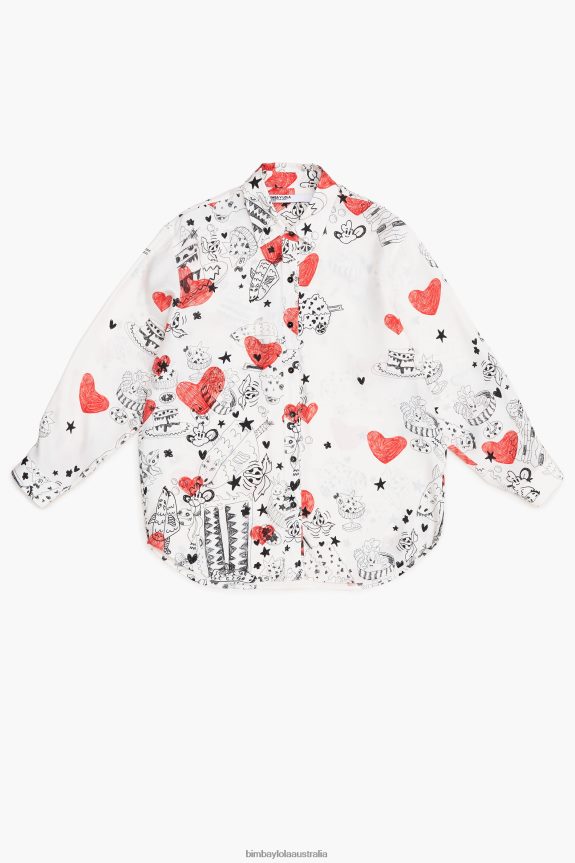 Clothing 4062VZ347 Nickname Bimba Y Lola Heart Shirt