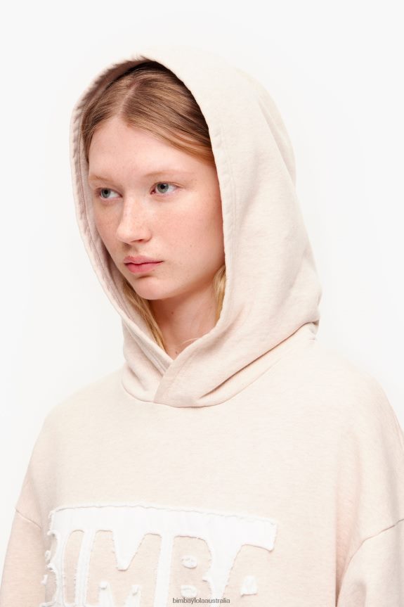 Clothing 4062VZ492 Ivory Bimba Y Lola Cotton Sweatshirt