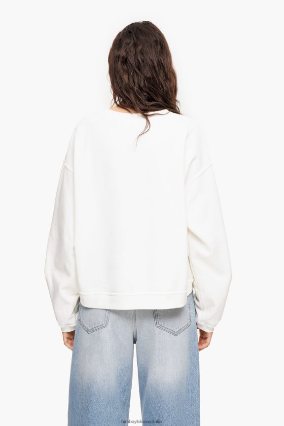 Clothing 4062VZ499 White Bimba Y Lola Logo Sweatshirt