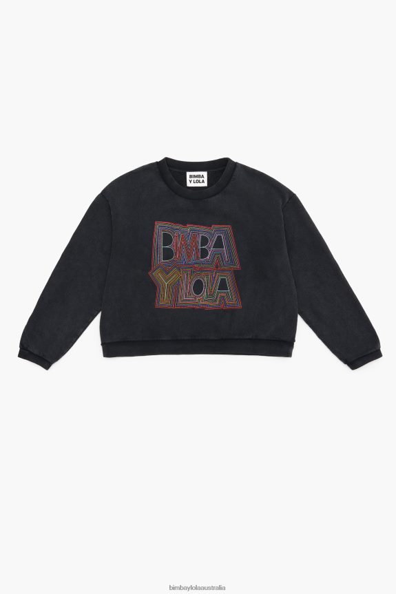 Clothing 4062VZ500 Black Bimba Y Lola Boxy Sweatshirt