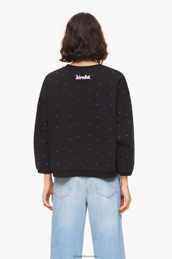 Clothing 4062VZ502 Black Bimba Y Lola Sparkly Sweatshirt