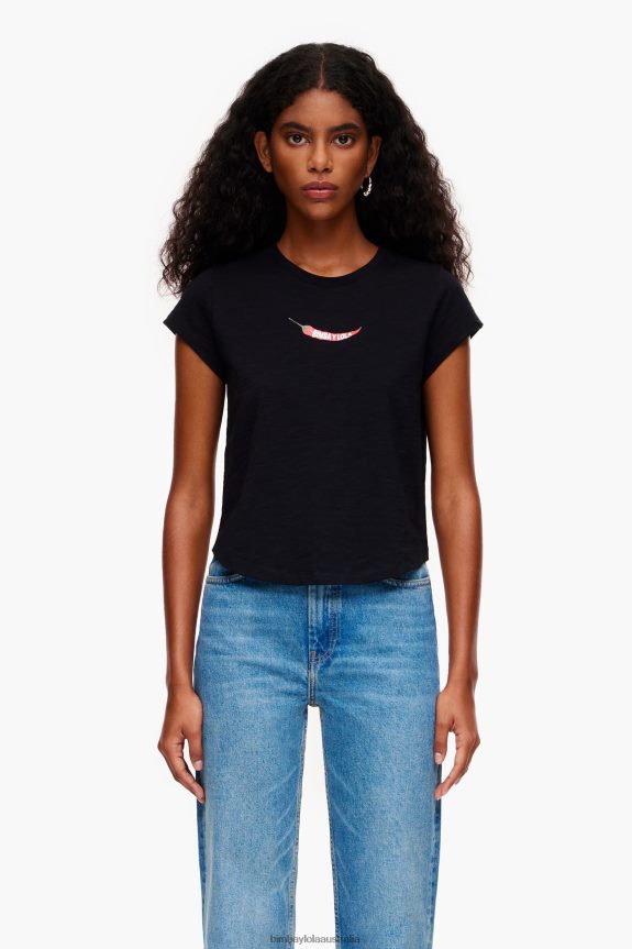 Clothing 4062VZ247 Black Bimba Y Lola Guindilla T-Shirt