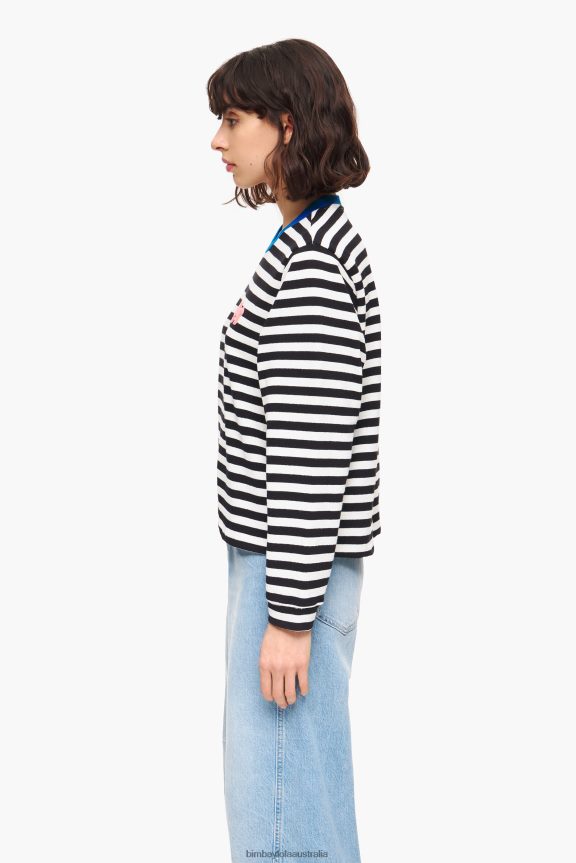 Clothing 4062VZ251 Black Bimba Y Lola Striped T-Shirt