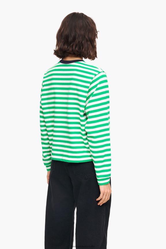 Clothing 4062VZ255 Green Bimba Y Lola Striped T-Shirt