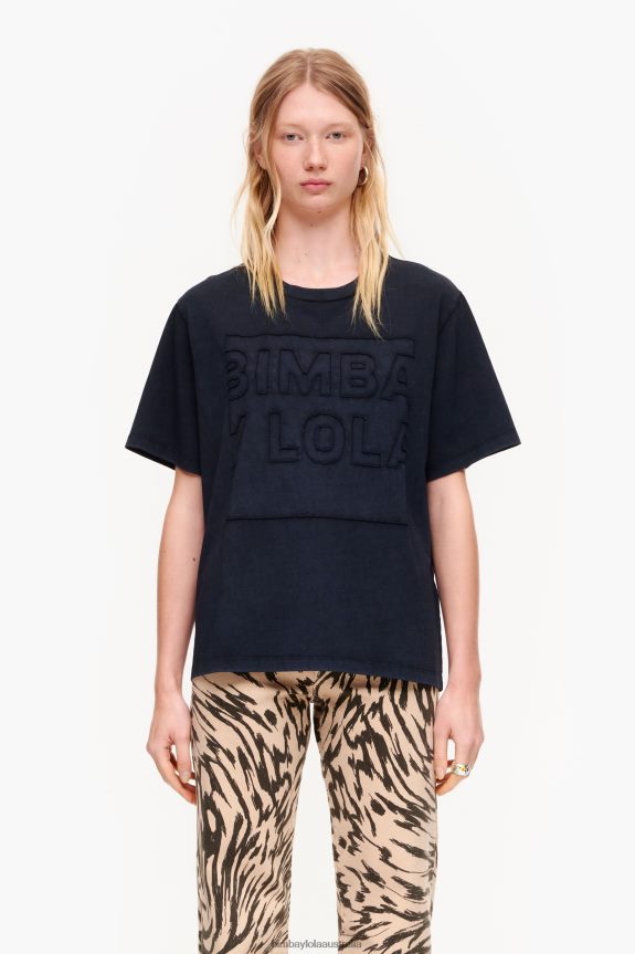 Clothing 4062VZ261 Black Bimba Y Lola Cotton Logo T-Shirt