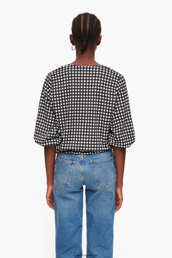 Clothing 4062VZ290 Black Bimba Y Lola Checked T-Shirt