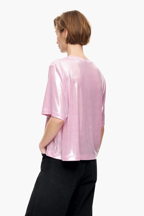 Clothing 4062VZ311 Pink Bimba Y Lola Shiny T-Shirt