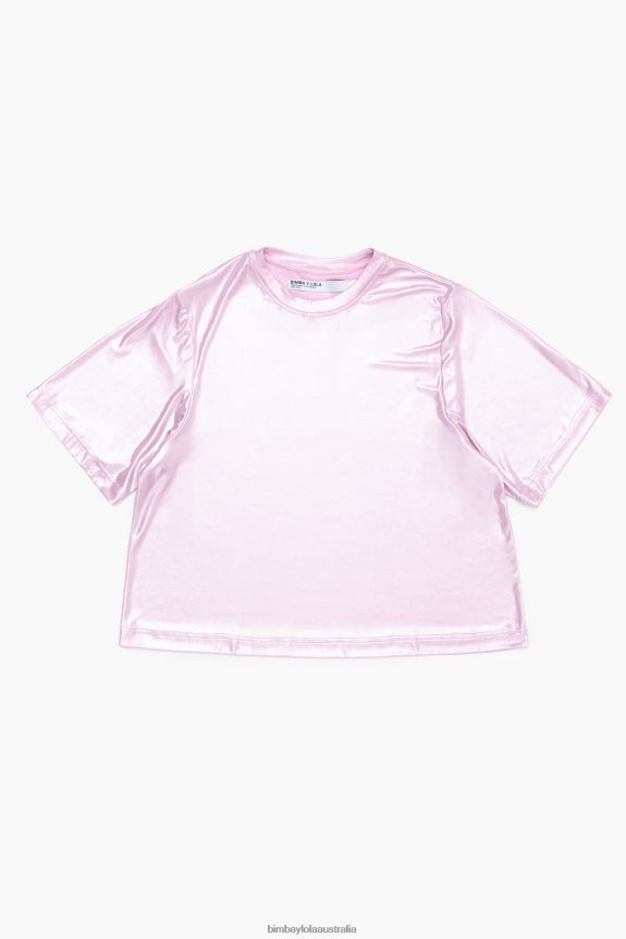 Clothing 4062VZ311 Pink Bimba Y Lola Shiny T-Shirt