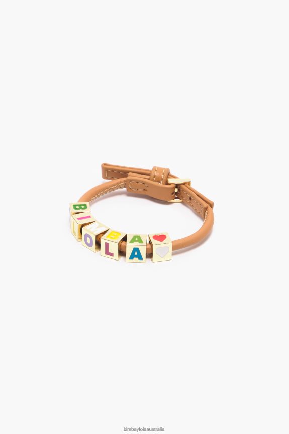 Accessories 4062VZ664 Brown Bimba Y Lola Leather Bracelet