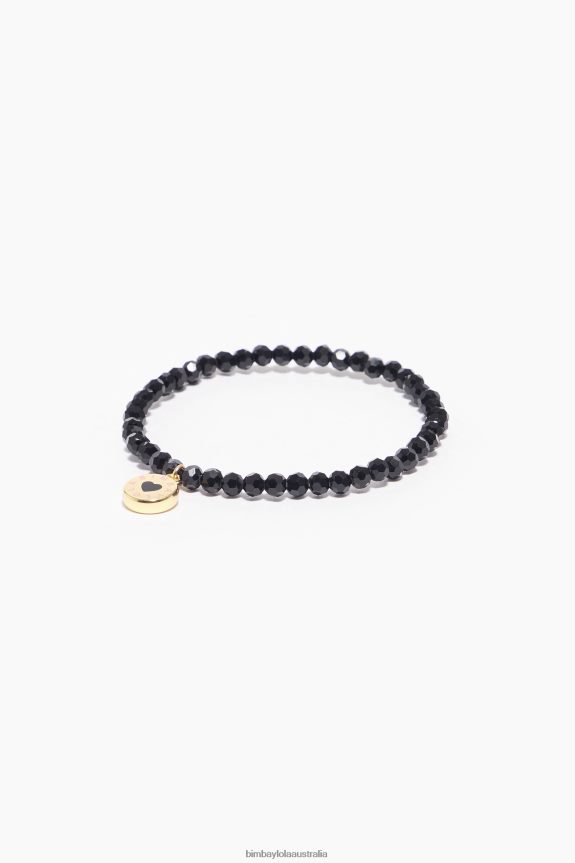 Accessories 4062VZ670 Black Bimba Y Lola Logo Crystals Bracelet