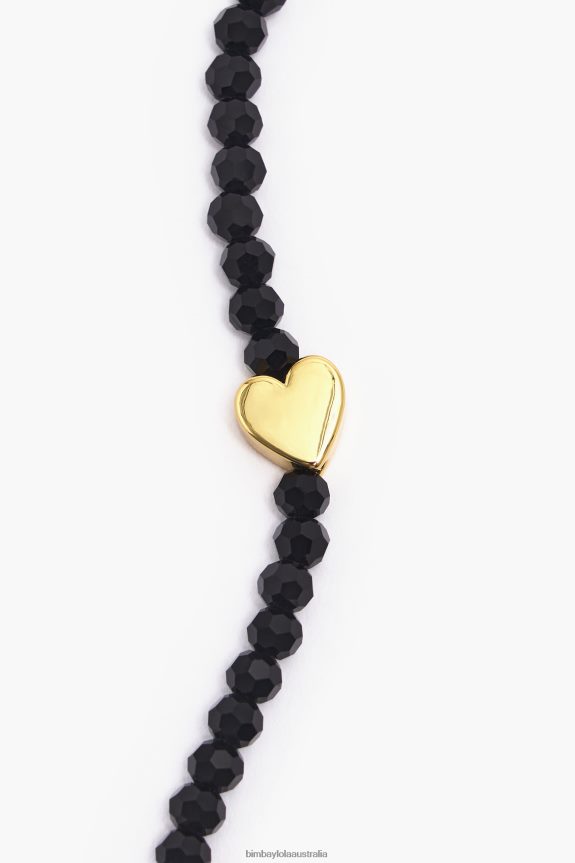 Accessories 4062VZ787 Golden Bimba Y Lola Heart Crystals Bracelet