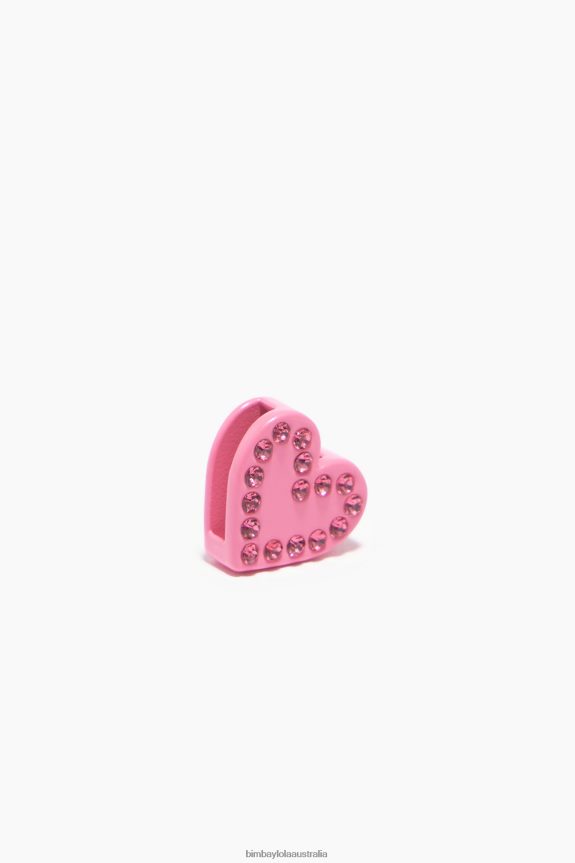 Accessories 4062VZ1145 Pink Bimba Y Lola Metal Heart Charm