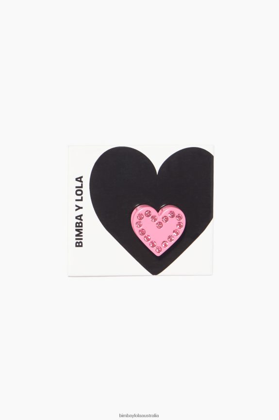 Accessories 4062VZ1145 Pink Bimba Y Lola Metal Heart Charm