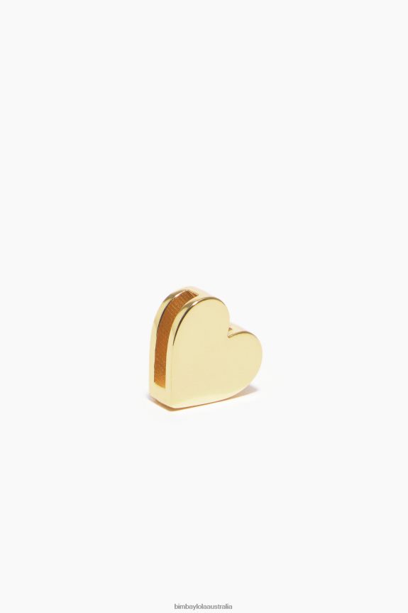 Accessories 4062VZ727 Golden Bimba Y Lola Metal Heart Charm