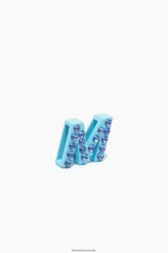 Accessories 4062VZ728 Blue Bimba Y Lola Letter M Charm