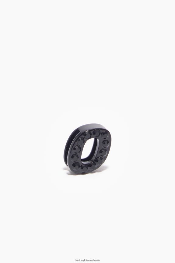 Accessories 4062VZ729 Black Bimba Y Lola Letter O Metal Charm