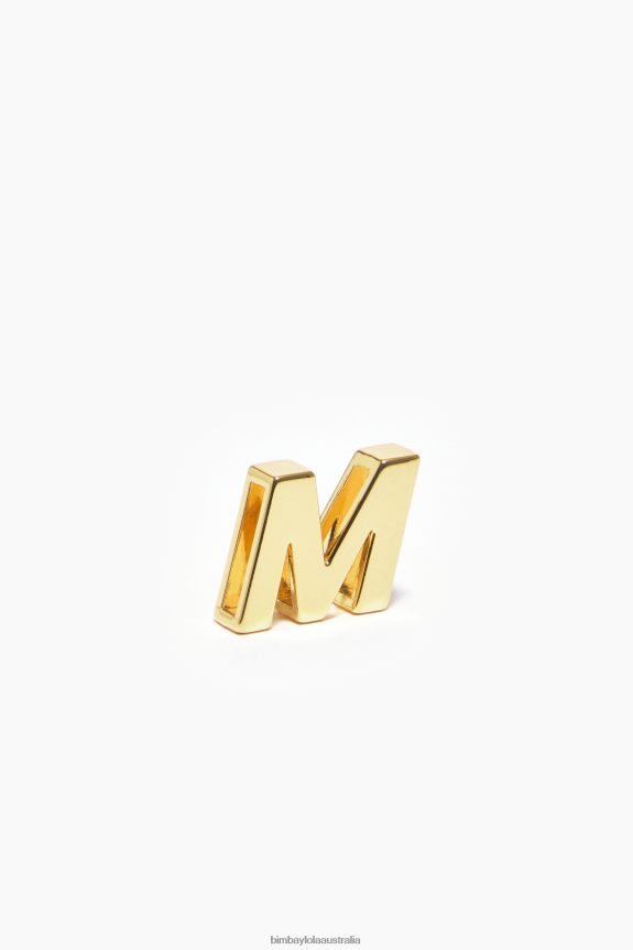 Accessories 4062VZ730 Golden Bimba Y Lola Letter M Charm Metal