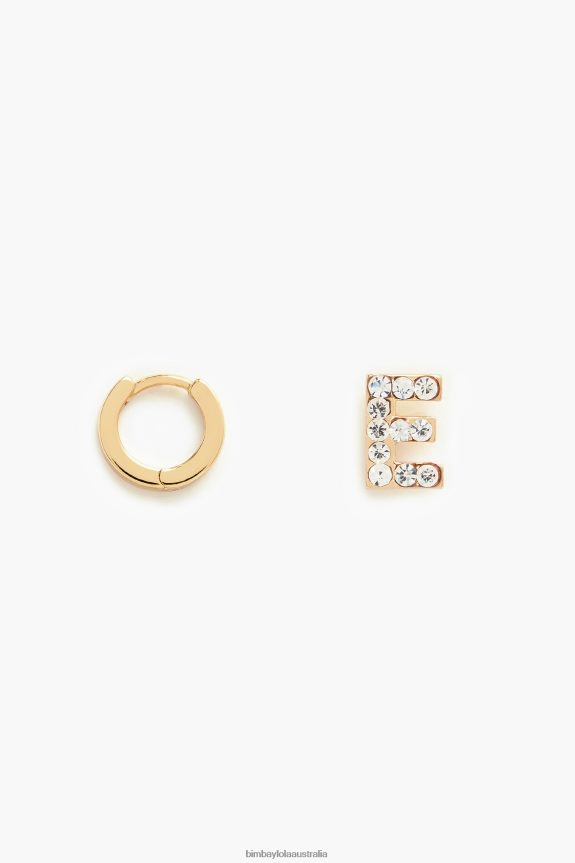 Accessories 4062VZ1153 E Bimba Y Lola Letter Mini Hoop Earrings