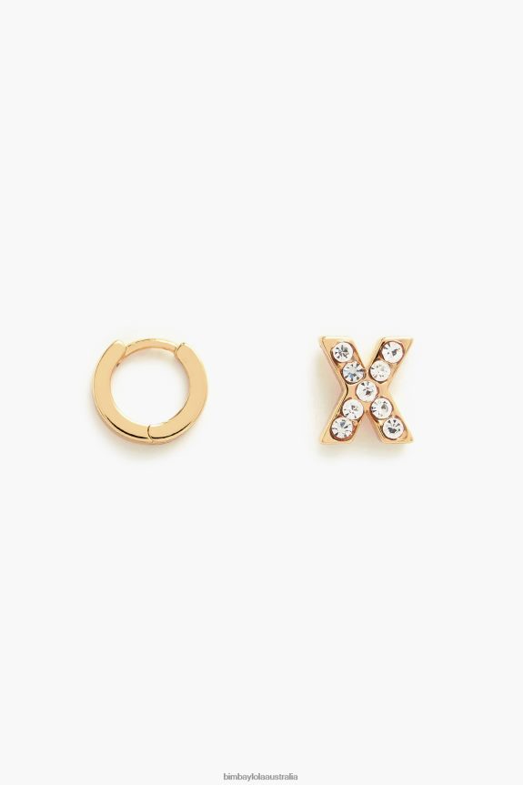 Accessories 4062VZ1172 X Bimba Y Lola Letter Mini Hoop Earrings