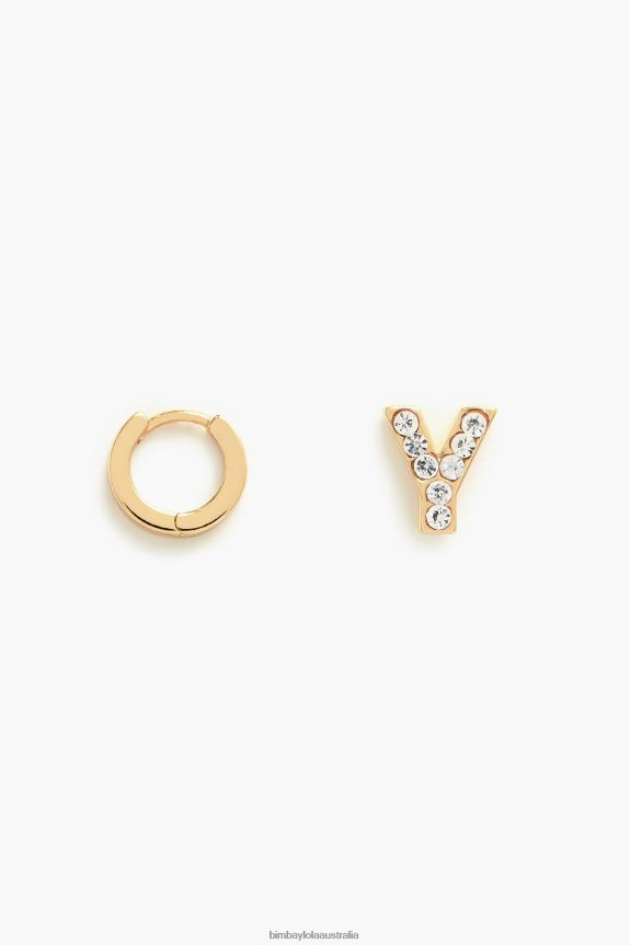 Accessories 4062VZ1173 Y Bimba Y Lola Letter Mini Hoop Earrings