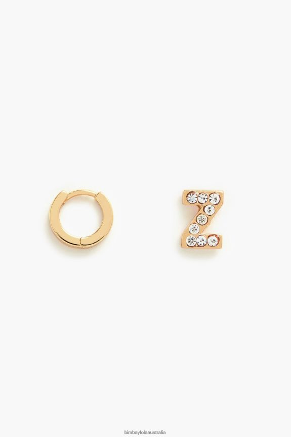 Accessories 4062VZ1174 Z Bimba Y Lola Letter Mini Hoop Earrings