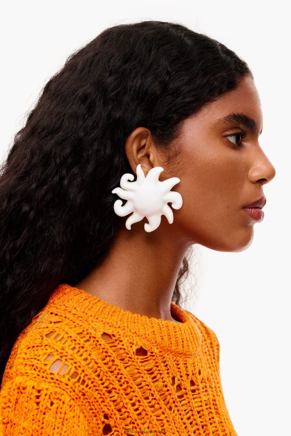 Accessories 4062VZ705 Ivory Bimba Y Lola Sun Earrings