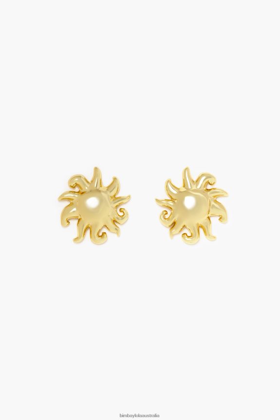 Accessories 4062VZ706 Golden Bimba Y Lola Sun Earrings