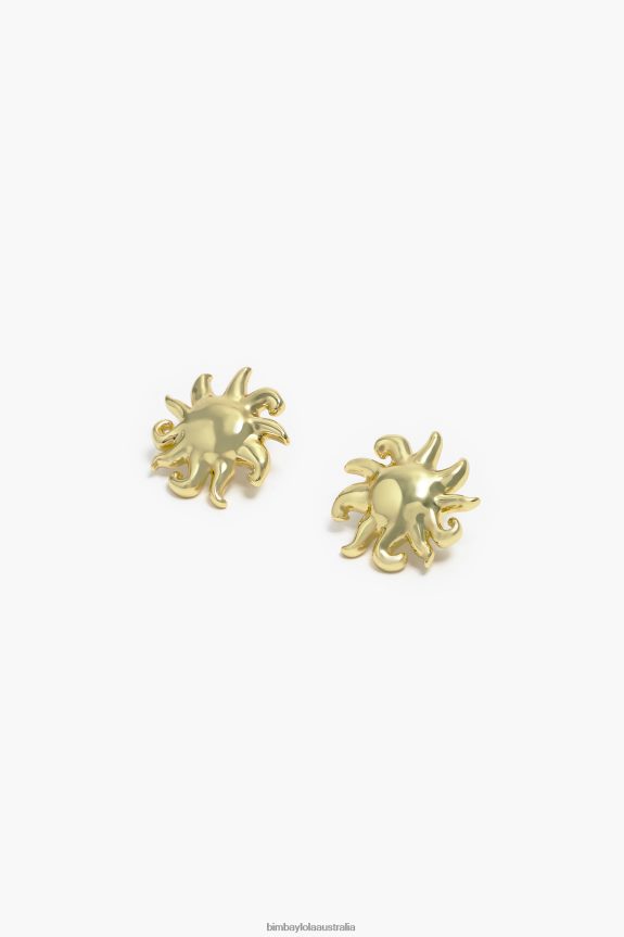 Accessories 4062VZ706 Golden Bimba Y Lola Sun Earrings