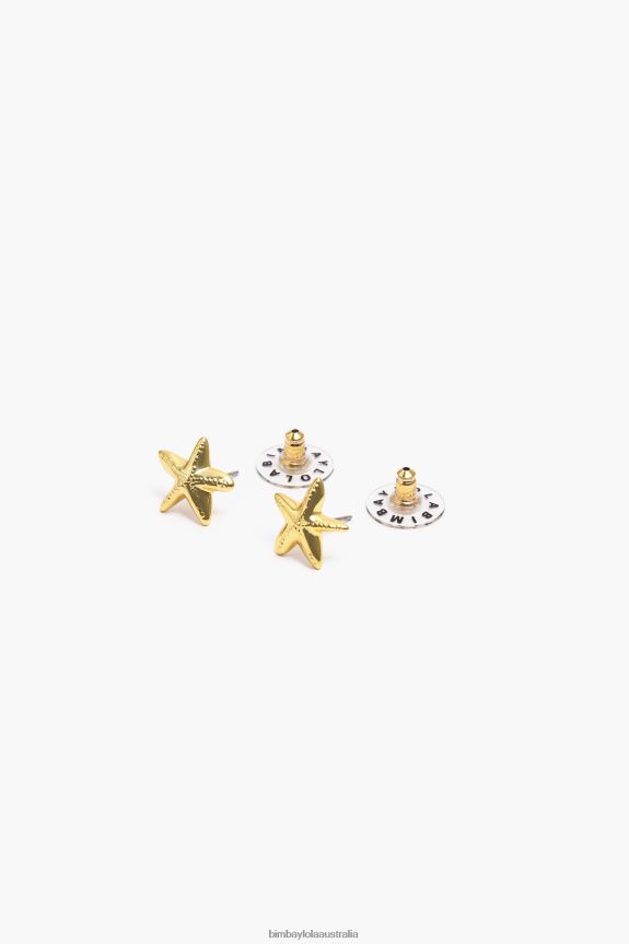 Accessories 4062VZ711 Golden Bimba Y Lola Small Star Earrings