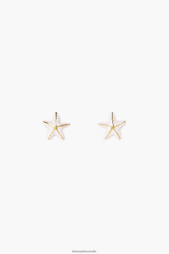 Accessories 4062VZ712 Ivory Bimba Y Lola Star Earrings