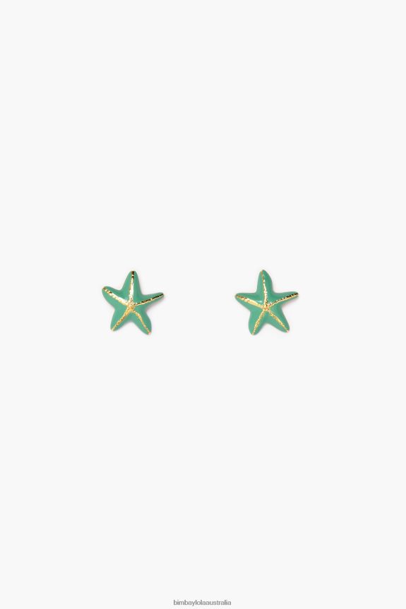 Accessories 4062VZ713 Aquamarine Bimba Y Lola Small Star Earrings