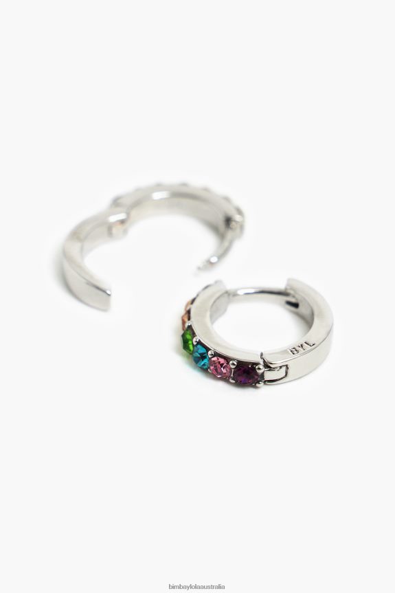 Accessories 4062VZ719 Silver Bimba Y Lola Mini Hoop Earrings