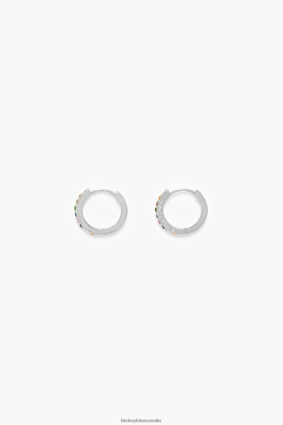 Accessories 4062VZ721 Silver Bimba Y Lola Hoop Earrings