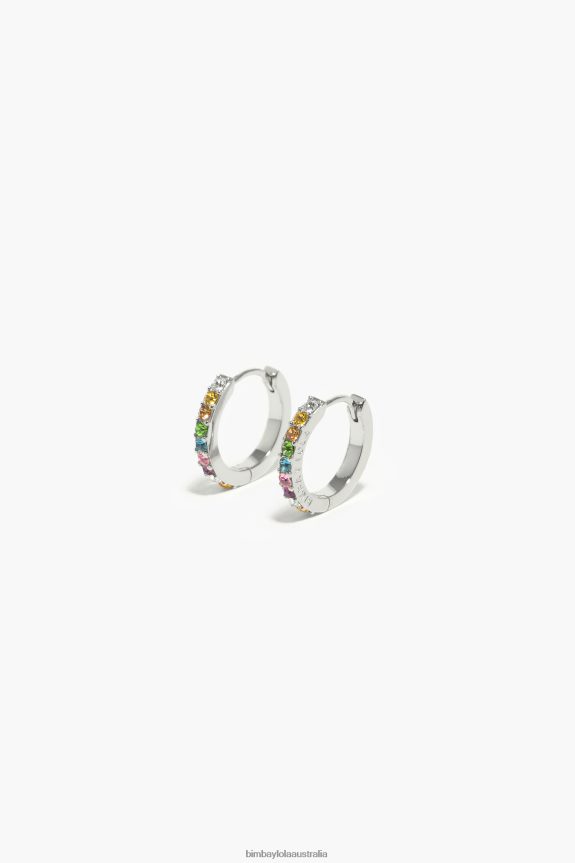 Accessories 4062VZ721 Silver Bimba Y Lola Hoop Earrings