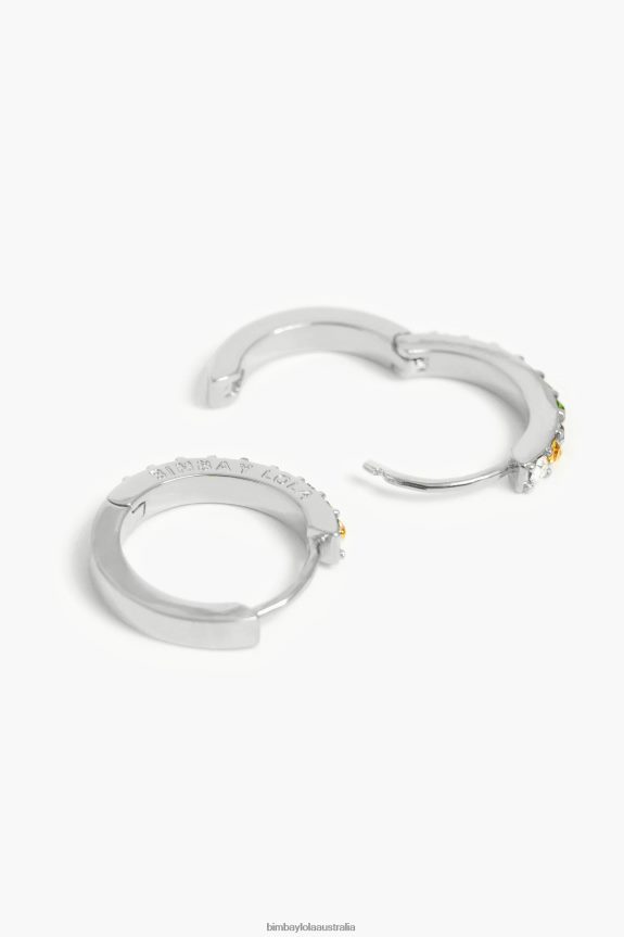 Accessories 4062VZ721 Silver Bimba Y Lola Hoop Earrings