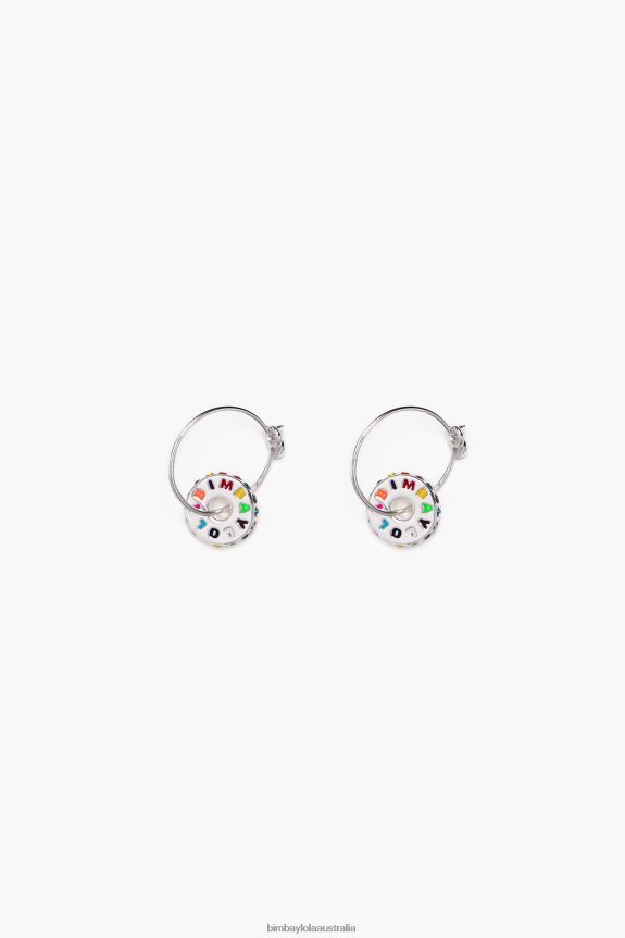 Accessories 4062VZ813 Silver Bimba Y Lola Hoop Earrings