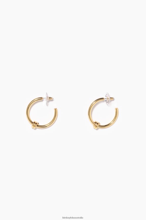 Accessories 4062VZ817 Golden Bimba Y Lola Spiral Hoop Earrings