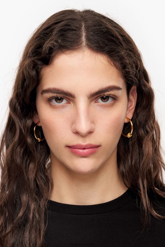 Accessories 4062VZ817 Golden Bimba Y Lola Spiral Hoop Earrings