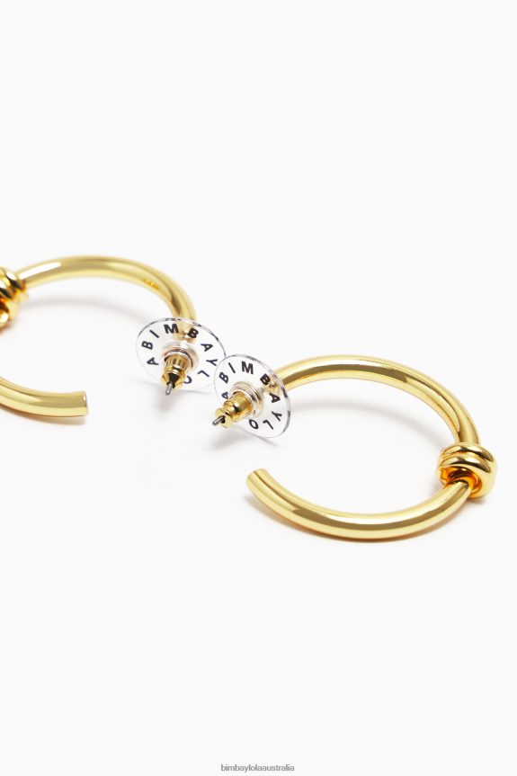 Accessories 4062VZ817 Golden Bimba Y Lola Spiral Hoop Earrings