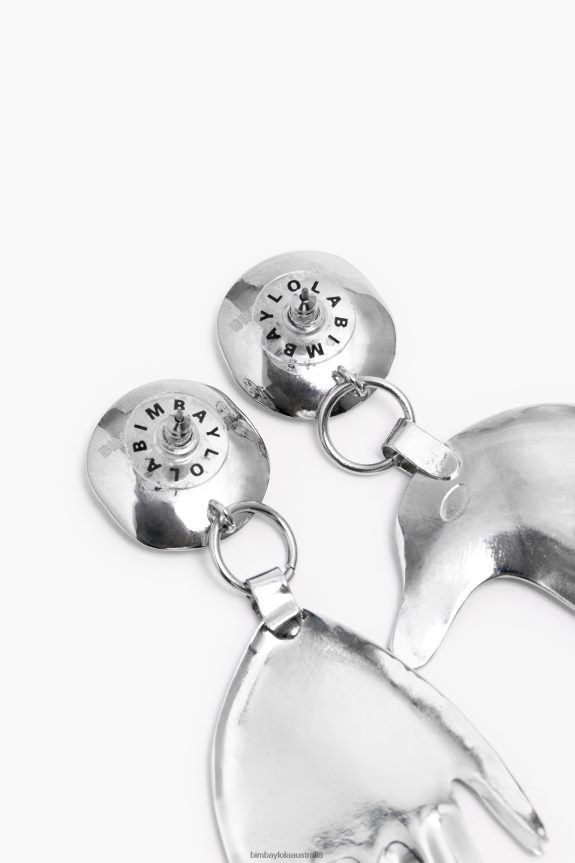 Accessories 4062VZ850 Silver Bimba Y Lola Long Dolphin Earrings