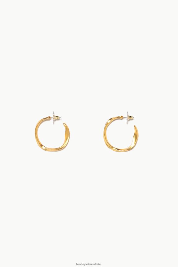 Accessories 4062VZ852 Golden Bimba Y Lola Uneven Hoop Earrings