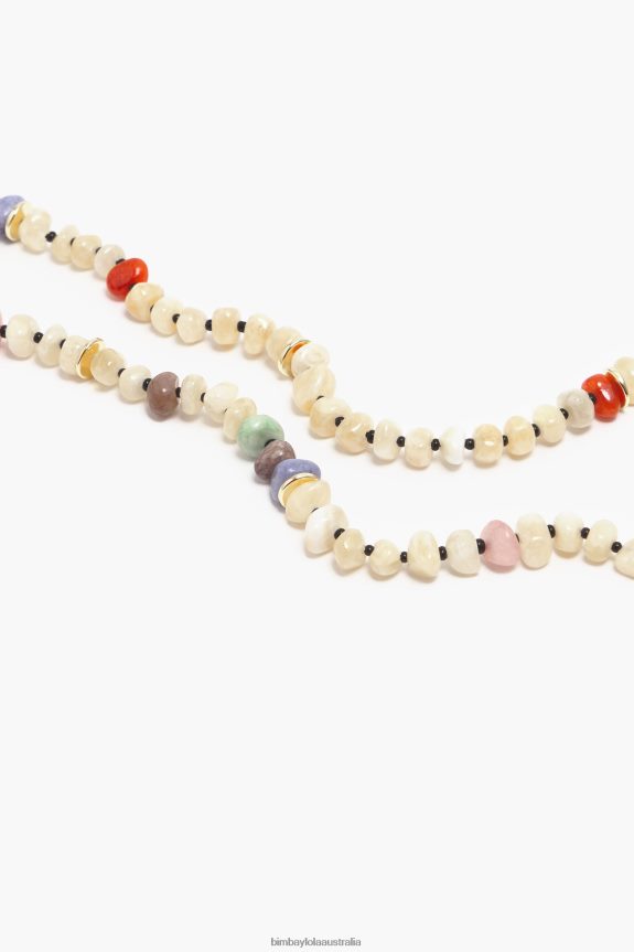 Accessories 4062VZ763 Ivory Bimba Y Lola Stones Necklace