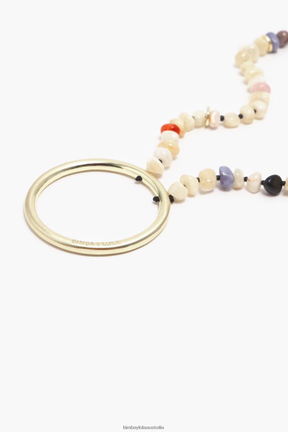 Accessories 4062VZ763 Ivory Bimba Y Lola Stones Necklace