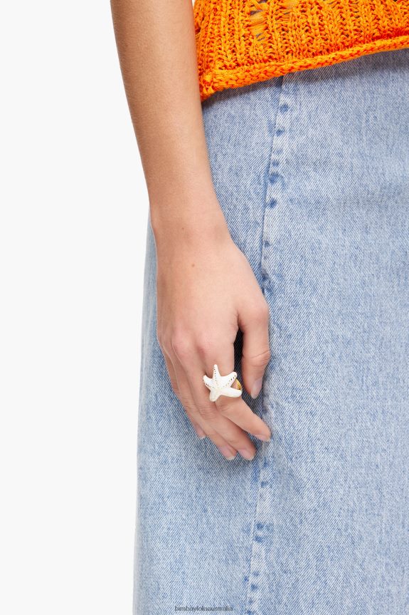 Accessories 4062VZ708 Ivory Bimba Y Lola Star Ring