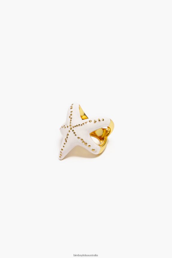 Accessories 4062VZ708 Ivory Bimba Y Lola Star Ring