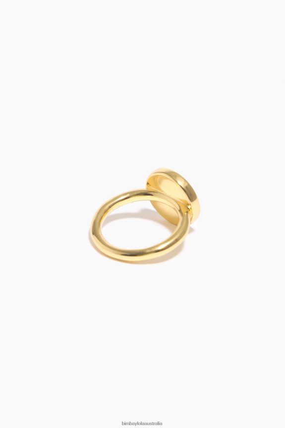 Accessories 4062VZ804 Golden Bimba Y Lola Heart Logo Ring