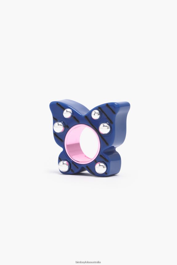 Accessories 4062VZ810 Blue Bimba Y Lola Butterfly Ring